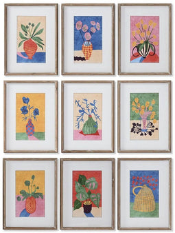 Schilderij Home ESPRIT Stads 30 x 2,5 x 40 cm (9 Stuks)