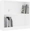 vidaXL Boekenkast 80x24x75 cm spaanplaat wit