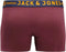 JACK&JONES PLUS JACLICHFIELD - Heren Onderbroek - 3-Pack - Burgundy (3 stuks)