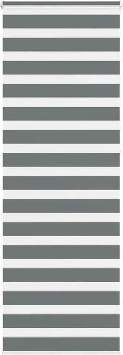 vidaXL - Zebra - rolgordijn - 85x230 - cm - stofbreedte - 80,9 - cm - donkergrijs