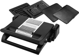 Nova Multi Grill 4-in-1 02.110502.01.002 - Contactgrill - Wafelijzer - 1500 Watt - RVS
