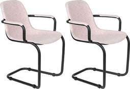 Zuiver Thirsty Armstoel - Roze - Set van 2