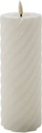 swirl led kaars ivoor 20x7,5cm v2
