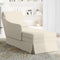 vidaXL - Chaise - longue - met - bolster - en - rechterarmleuning - fluweel - crème