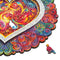 UNIDRAGON Houten Puzzel Voor Volwassenen Mandala - Bewuste Liefde - 200 stukjes - Medium 25 cm