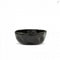 Dutchdeluxes - kom, Dented Bowls, Keramiek - Zwart mat - Groot