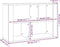 vidaXL - Dressoir - 80x30x54 - cm - bewerkt - hout - betongrijs