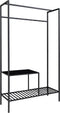 House Nordic Vita - Wandrek - Staal en spaanplaat - Zwart - 101x38x170 cm
