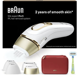 Braun Silk-expert Pro 5 PL538 - IPL ontharingsapparaat - Snelle behandeling - Inclusief etui en scheersysteem