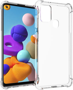 imoshion Hoesje Geschikt voor Samsung Galaxy A21s Hoesje Siliconen - imoshion Shockproof Case - Transparant