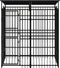 vidaXL - Hondenkennel - met - dak - 3,69 - m² - staal