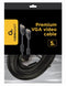 Gembird CC-PPVGA-5M-B - VGA Kabel - Dubbele afscherming 5 meter - Zwart