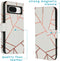 iMoshion Hoesje Geschikt voor Google Pixel 8 Hoesje Met Pasjeshouder - iMoshion Design Softcase Bookcase - Meerkleurig / White Graphic