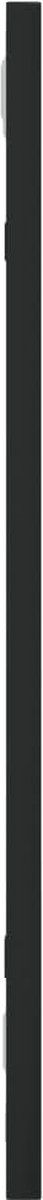 vidaXL - Wandspiegel - rechthoekig - 20x50 - cm - ijzer - zwart