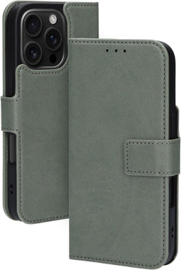Mobiparts Classic Wallet Case - Apple iPhone 16 Pro - MagSafe Compatible - Groen