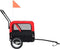 vidaXL - Huisdierenfietskar - en - joggingbuggy - 2-in-1 - rood - en - zwart
