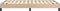 vidaXL - Bedframe - zonder - matras - 120x190 - cm - kunstleer - cappuccinokleurig