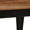 vidaXL - Eettafel - 120x60x76 - cm - massief - acaciahout - en - staal