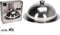 Excellent Houseware serveerschaal stolp - D31 x H15 cm - zilver - rvs