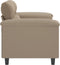 vidaXL - Tweezitsbank - 120 - cm - microvezelstof - taupe