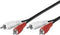 Wentronic AVK 128-1000 - Tulp stereo audio kabel - 10.0m - Zwart