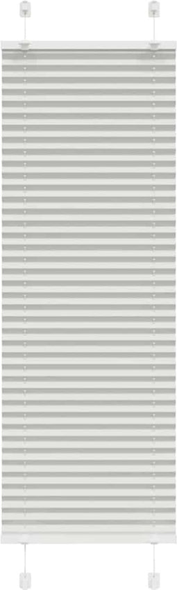 vidaXL - Plissé - rolgordijn - 40x100 - cm - stofbreedte - 39,4 - cm - lichtgrijs
