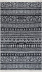vidaXL - Vloerkleed - 160x230 - cm - katoen - zwart - en - wit