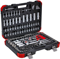 Gedore RED R45603172 - Dopsleutelset 1/4" 3/8" 1/2" - 172-Delig met ratels en verlengstukken (1 set)