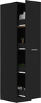 vidaXL - Apothekerskast - 30x42,5x150 - cm - spaanplaat - zwart