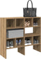 vidaXL - Schoenenrekken - 2 - st - stapelbaar - 89,5x30x40 - cm - artisanaal - eiken