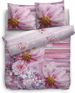 Heckett & Lane Beau Dekbedovetrek - Lits-jumeaux - 240x200/220 cm - Roze
