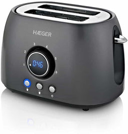Haeger Future - Broodrooster - 6 standen met display - Zwart