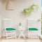 vidaXL - Palletkussens - 2 - st - 50x50x7 - cm - oxford - stof - groen