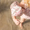 Swim Essentials Rosé Gouden Panterprint - Zwembandjes 0-2 jaar