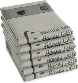 DDDDD Barista - Theedoek - 60x65 cm - Set van 6 - Linnen