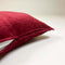 Dutch Decor CAITH - Kussenhoes 50x50 cm - 100% katoen - velvet - lekker zacht - Merlot - rood - met rits - zonder binnenkussen