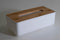 Tissuedoos hout - Wit - Voor alle maten tissues -