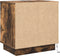 vidaXL - Nachtkastje - met - LED - Lichten - Gerookt - Eiken - 50x34,5x50 - cm