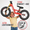 BERG Biky Cross Red Loopfiets - 12 inch - Lichtgewicht frame van magnesium - 2 tot 5 jaar - Rood