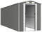 vidaXL - Tuinschuur - 192x606x223 - cm - gegalvaniseerd - staal - lichtgrijs