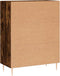 vidaXL - Dressoir - 69,5x34x90 - cm - bewerkt - hout - gerookt - eikenkleurig
