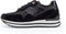 Gabor 76.524.97 - Dames Sneakers - Suède - H-leest - Zwart - Maat 39