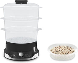 Tefal Ultracompact VC2048 - Stoomkoker - 3 Schalen - BPA-vrij - 900W - Zwart