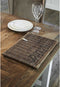 Riviera Maison Rustic Rattan Placemat Diner black set van 2