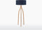 GOOD&MOJO Vloerlamp Annapurna - Blauw/Bamboe - Ø60cm - Scandinavisch,Bohemian - Staande lampen voor Woonkamer - Slaapkamer