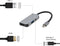 Gembird A-CM-COMBO3-02 - USB 3.1 Hub met 2x HDMI 4K - 87W Power Delivery - 62 x 28 x 10 mm