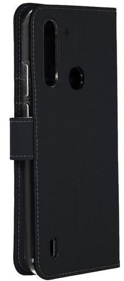 Accezz Moto G8 Power Lite - Wallet Softcase Booktype - 3 Pashouders - Zwart