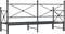 vidaXL - Slaapbank - met - onderschuifbed - zonder - matras - 75x190cm - staal - zwart