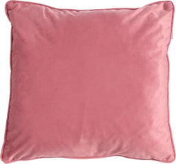 Dutch Decor FINN - Kussenhoes 60x60 cm - velvet - effen kleur - Dusty Rose - roze - met rits - zonder binnenkussen