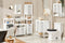 SoBuy BZR67-W - Badkamermeubel - Compacte Opbergkast met Wasmand - Wit